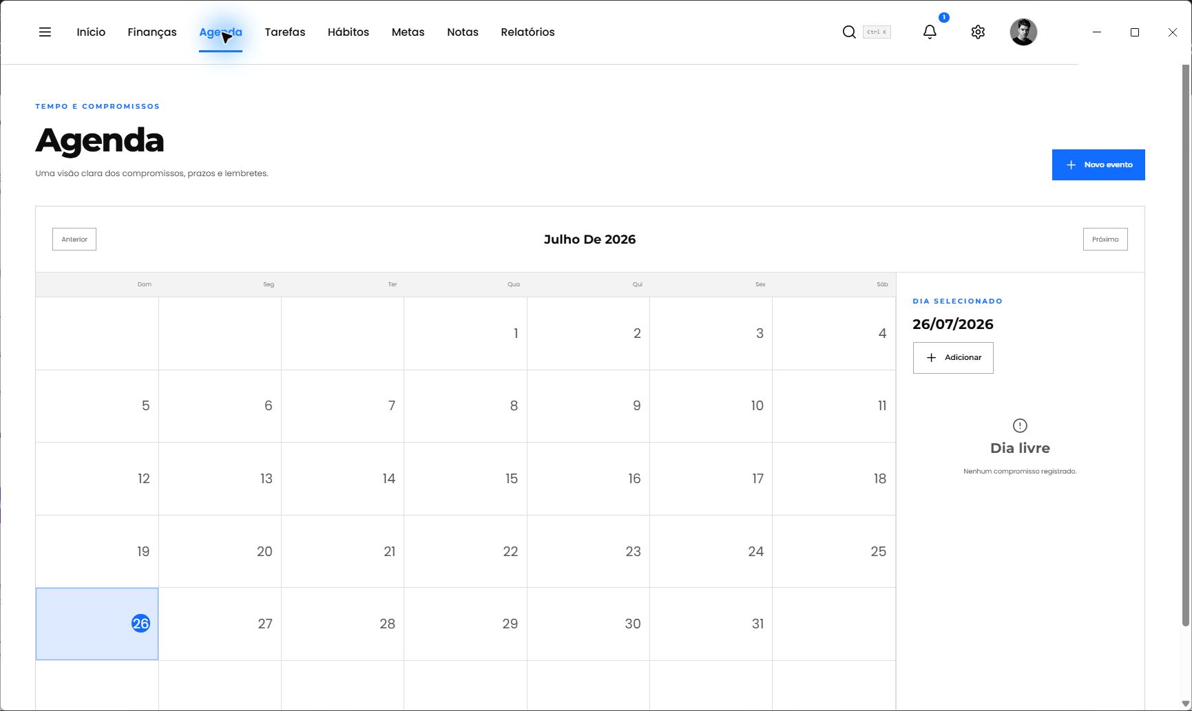 Bruno Manager — agenda