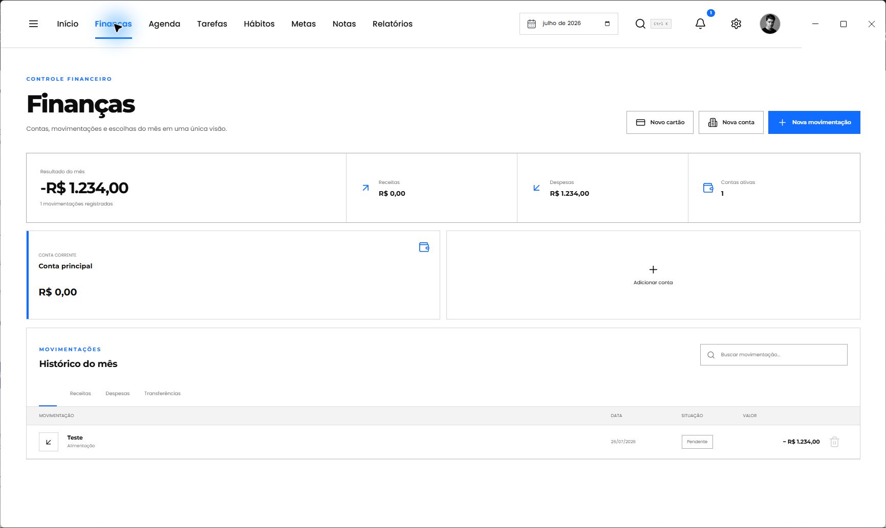 Bruno Manager — financas